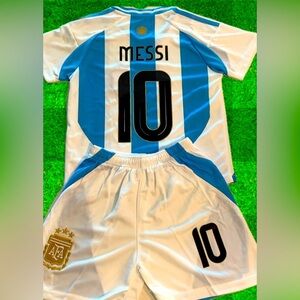 Lionel Messi Kids Medium Soccer Jerseys Youth Size 26 Ages 8-9 Years old NWT